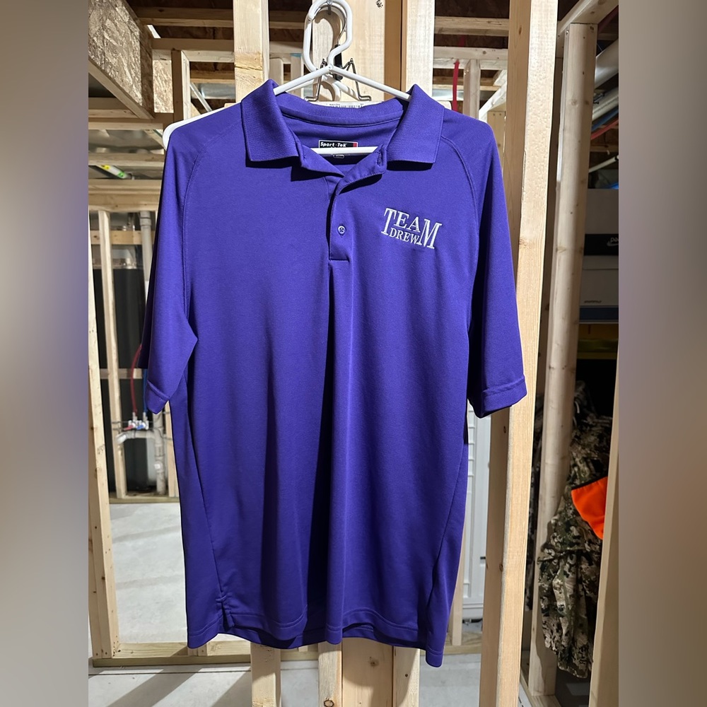 Team Drew Purple Men’s Large Like New